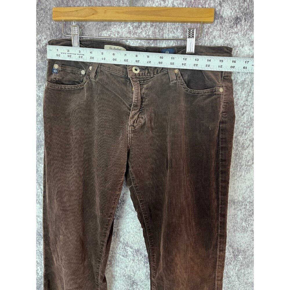 ADRIANO GOLDSCHMIED CORDUROY Pants 32R COFFEE BEAN THE BALLAD SLIM BOOT Mod Boho - Picture 6 of 15